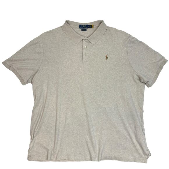 Polo Ralph Lauren Other - Polo Ralph Lauren Soft Cotton Short Sleeve Polo Shirt Classic Fit Beige Tan XXL